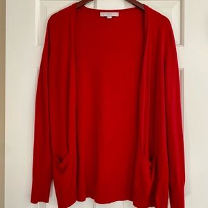 LOFT Red Cardigan